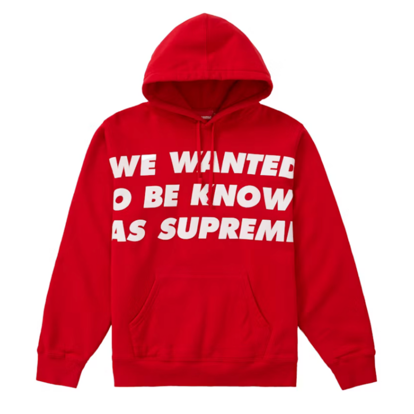 Supreme Known As Hooded Sweatshirt Red