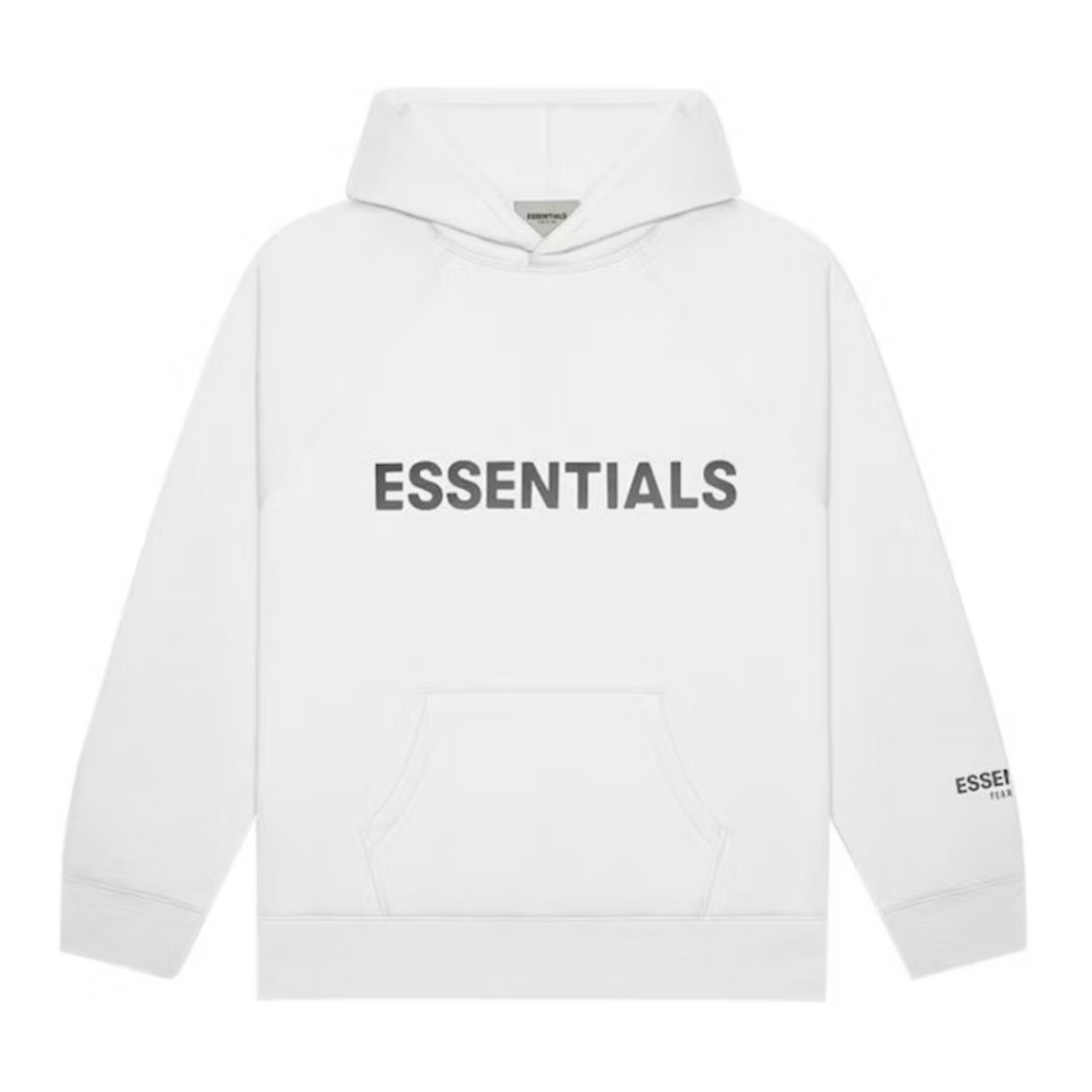 Fear of God Essentials Pullover Hoodie Applique Logo White
