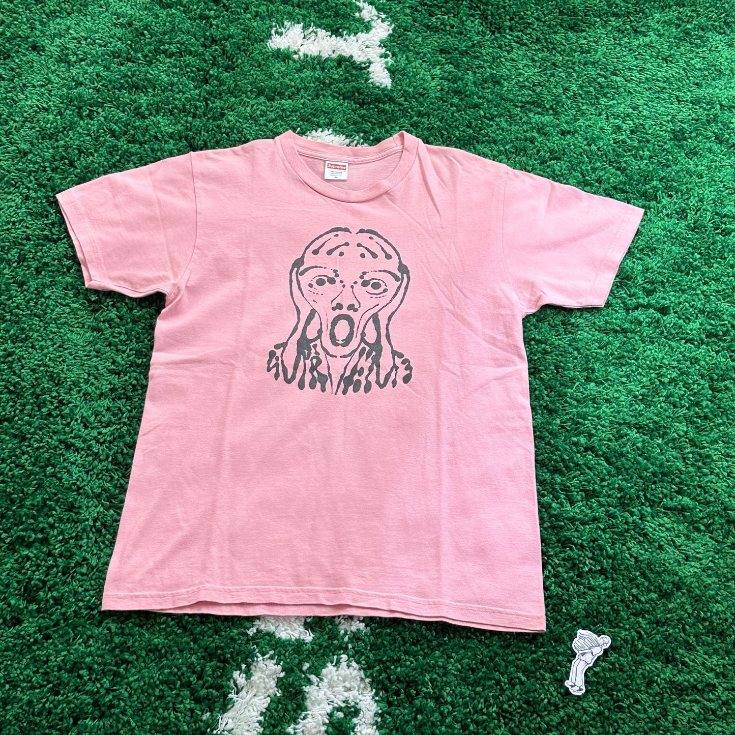Supreme Scream Tee Bright Coral SS17