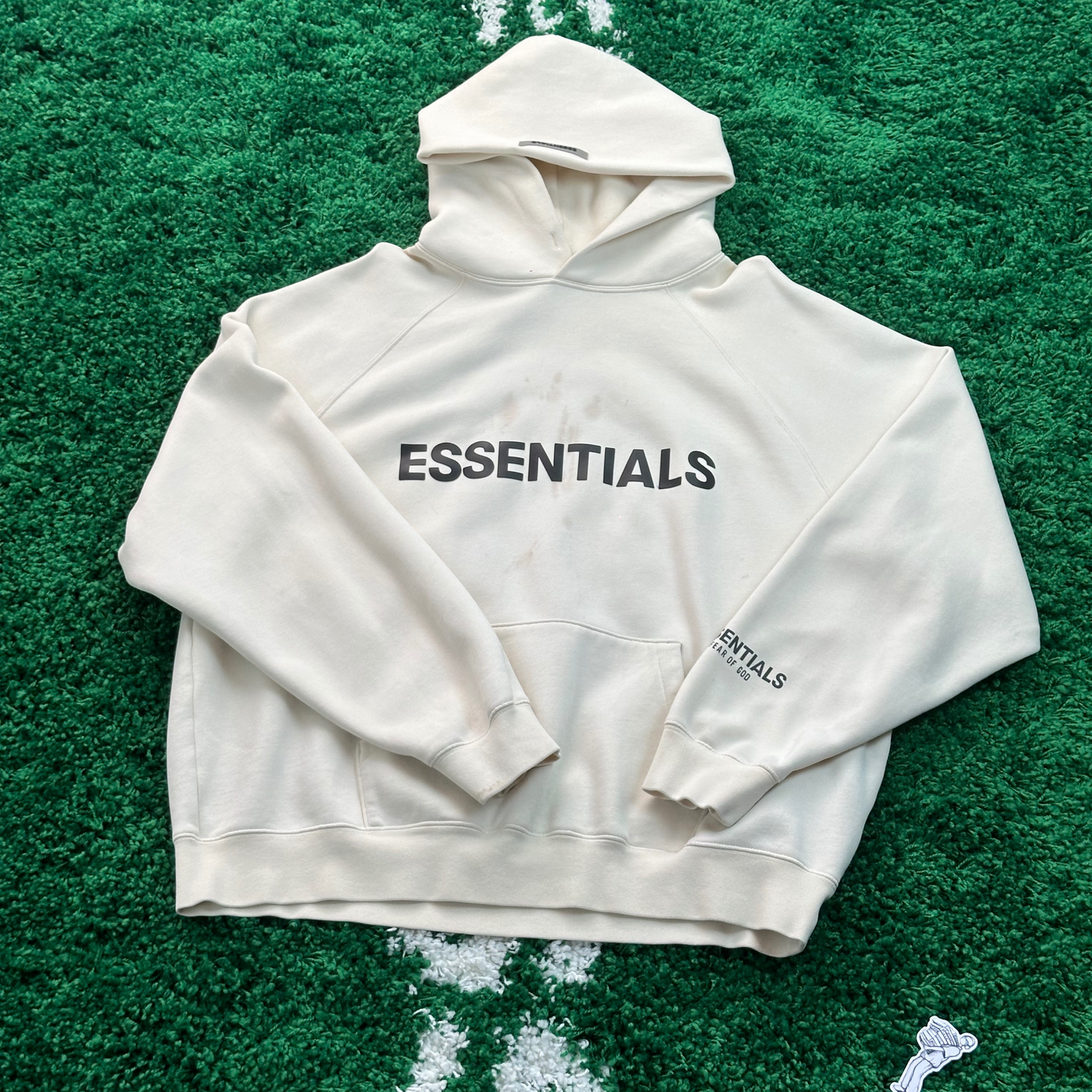 Fear of God Essentials Pullover Hoodie Applique Logo White