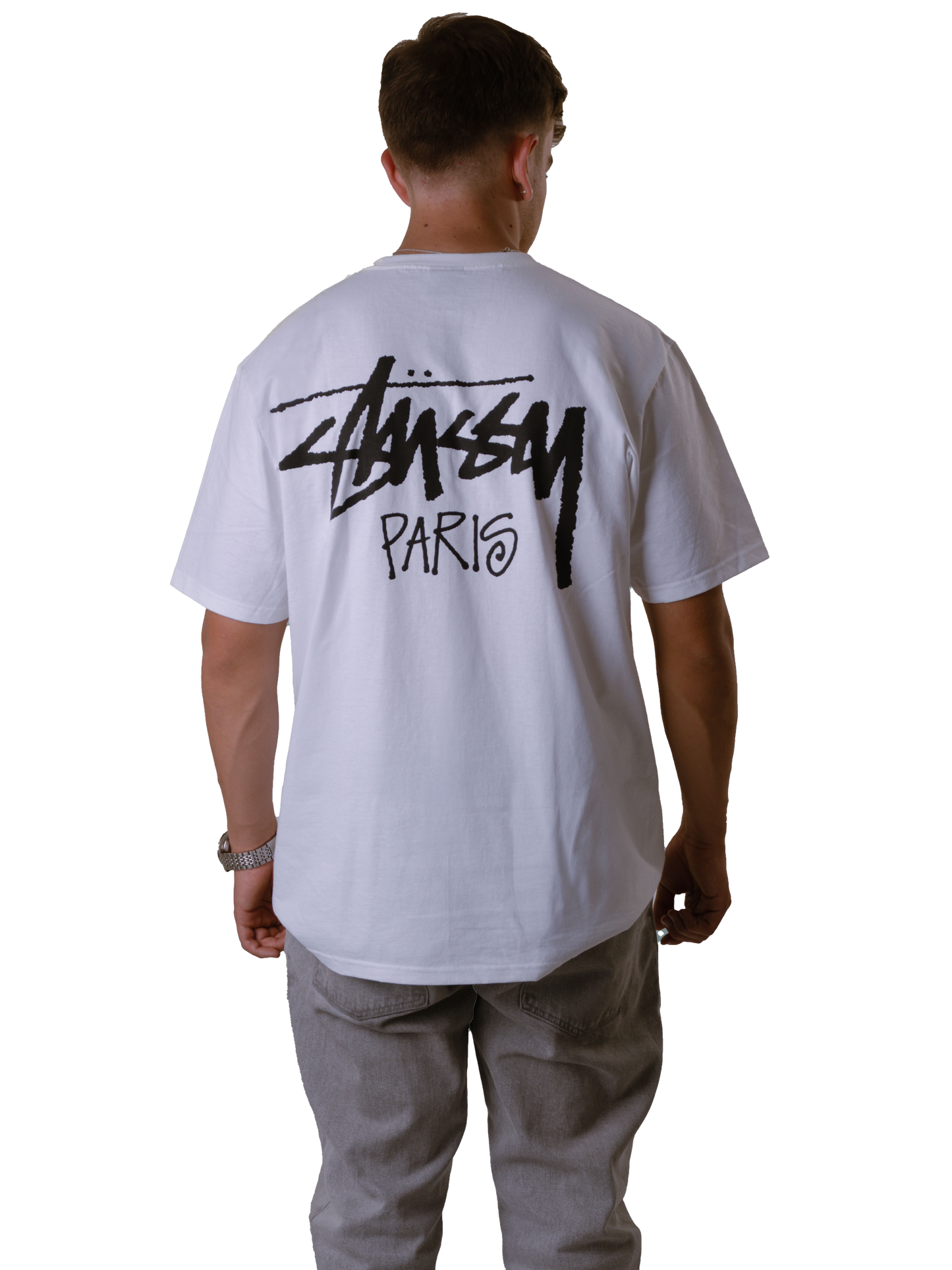 Stussy Paris tee white