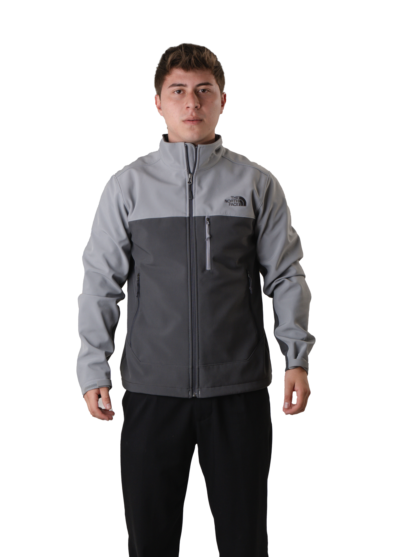 The north face rain jacket grey