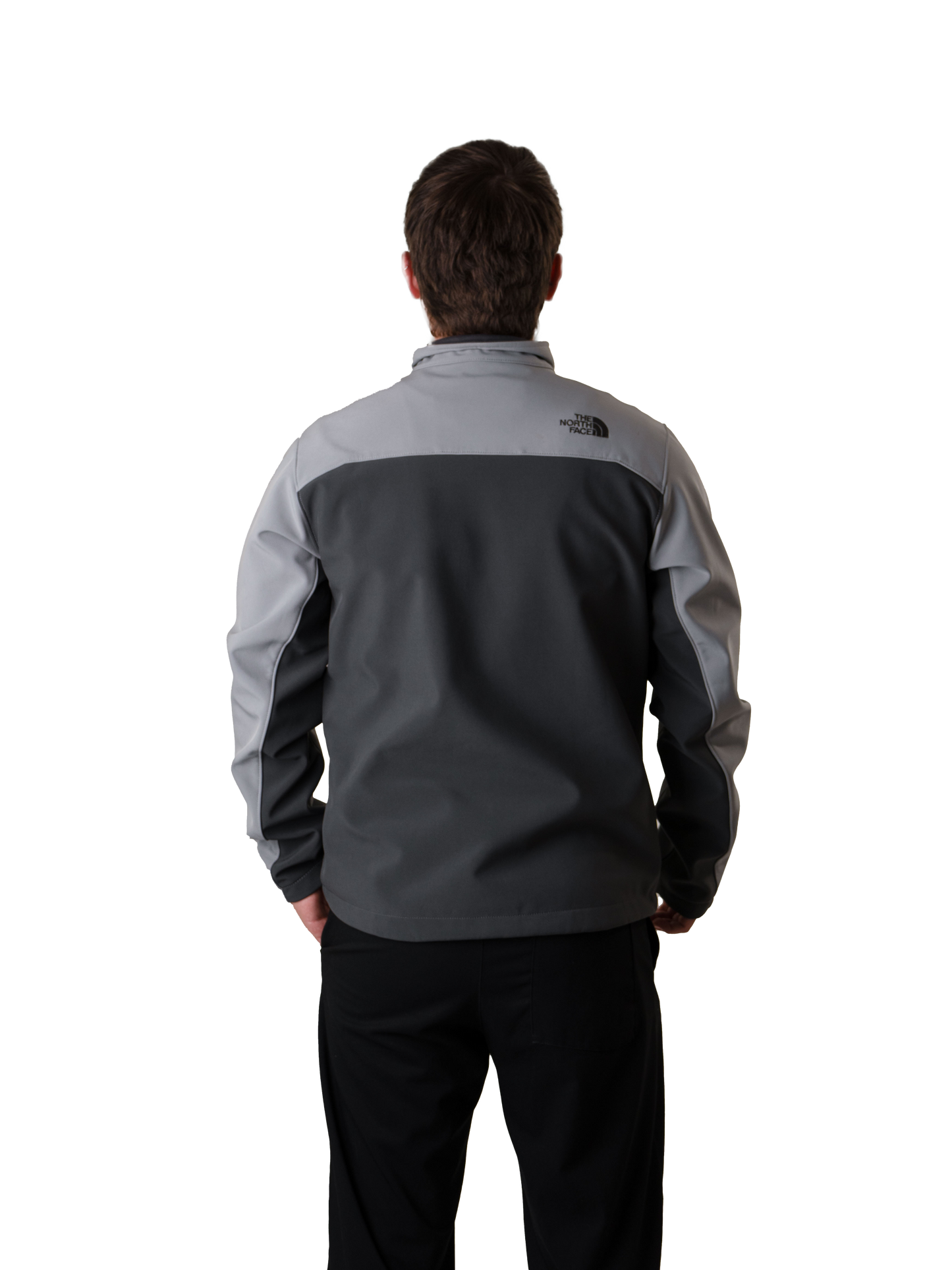 The north face rain jacket grey