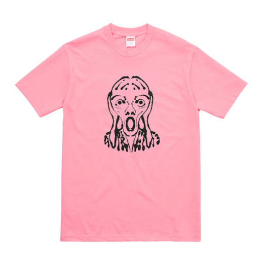 Supreme Scream Tee Bright Coral SS17