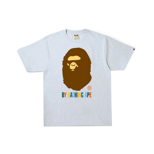 Bape multicolor tee grey