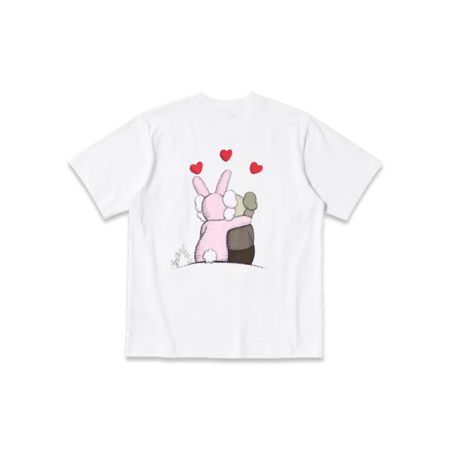 Kaws x Andy Warhol hearts tee