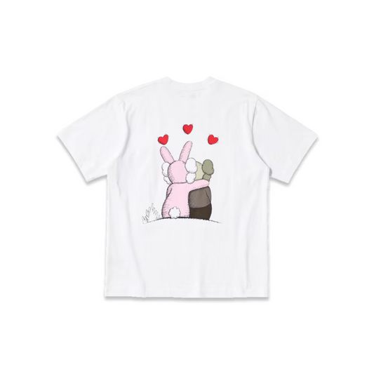 Kaws x Andy Warhol hearts tee