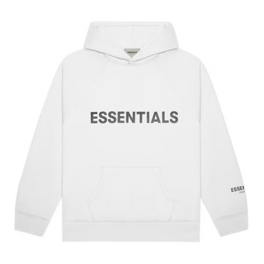 Fear of God Essentials Pullover Hoodie Applique Logo White