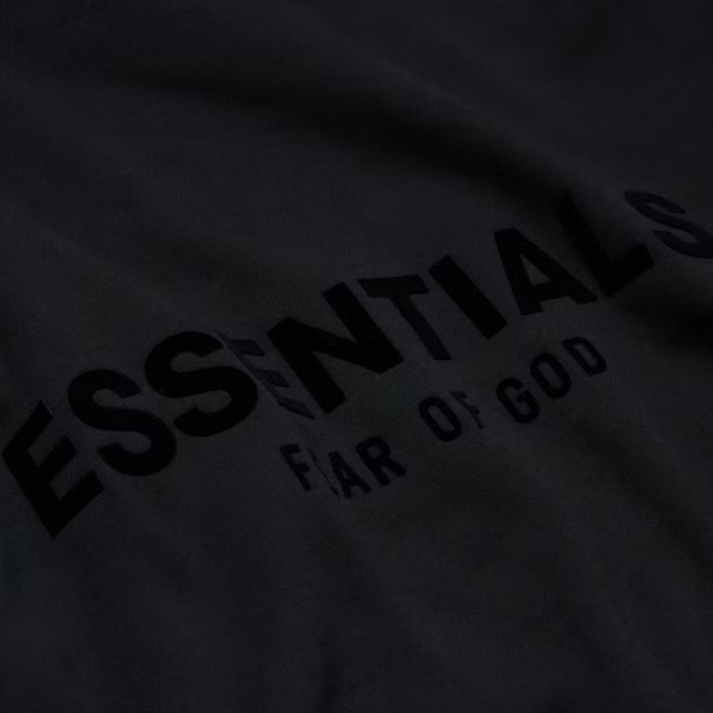 Essential Hoodie stretch limo black