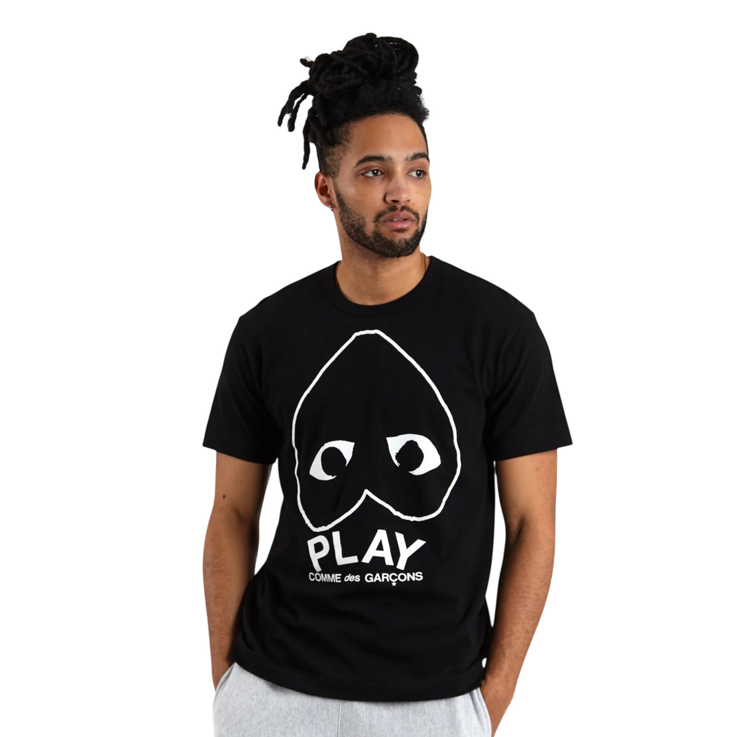 PLAY COMME des GARÇONS Inverted Heart Men’s T-Shirt, Black