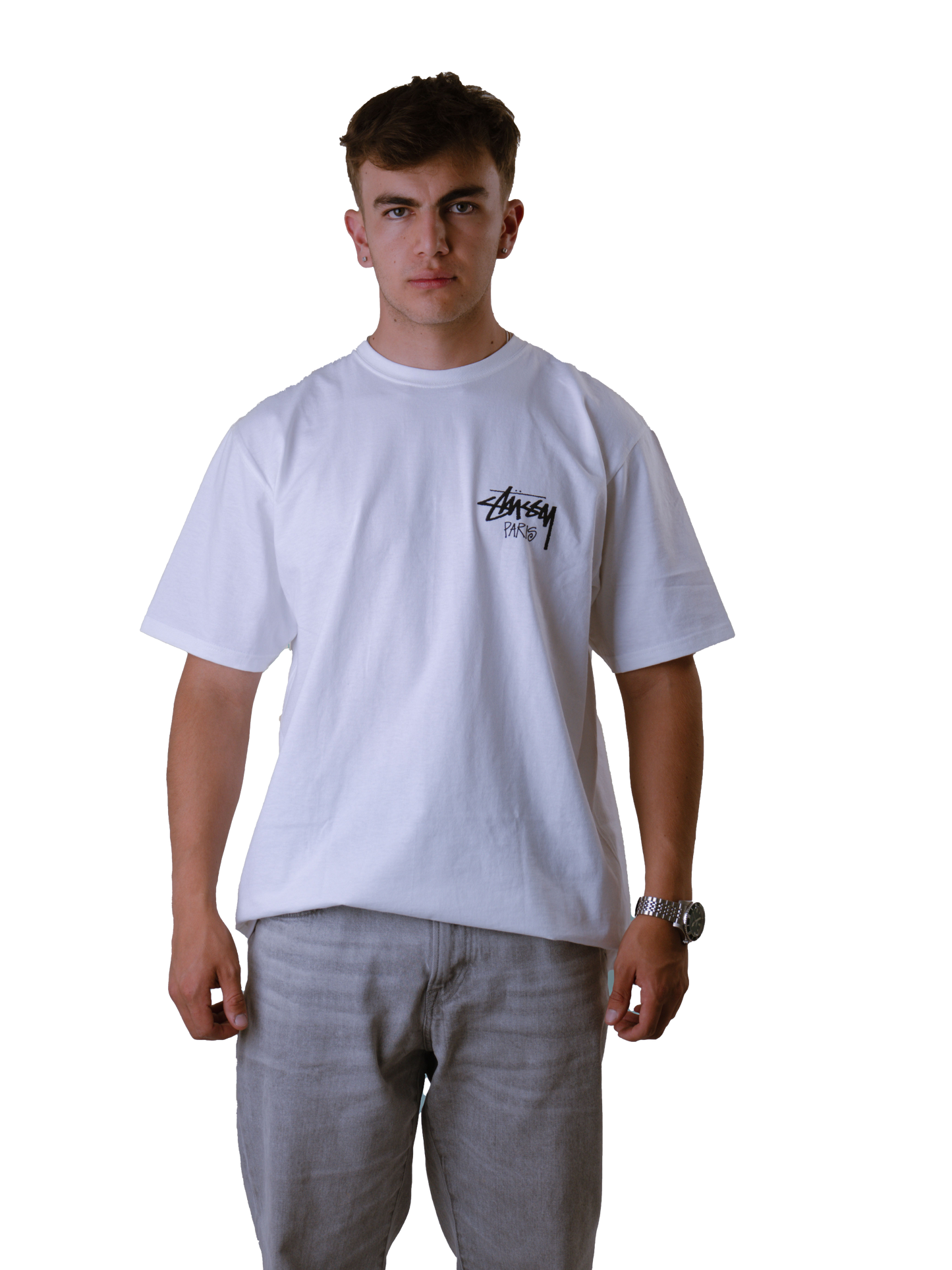 Stussy Paris tee white