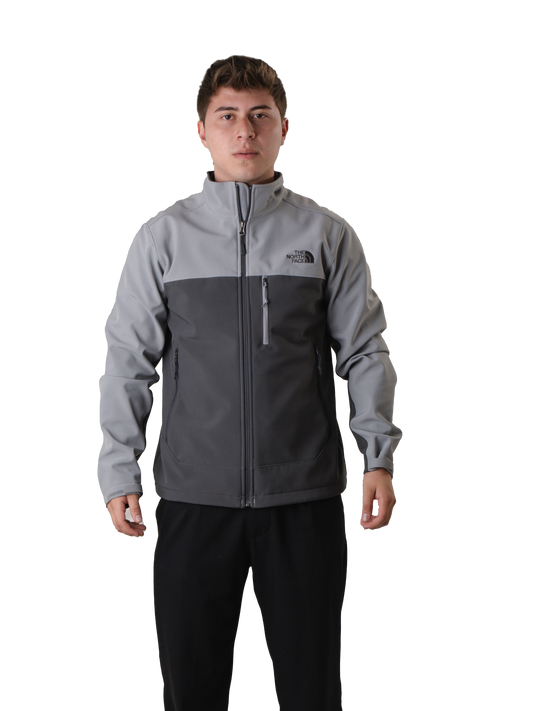 The north face rain jacket grey
