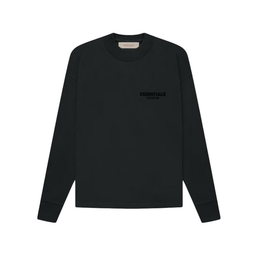 Essentials SS21 Long Sleeve Black Tee
