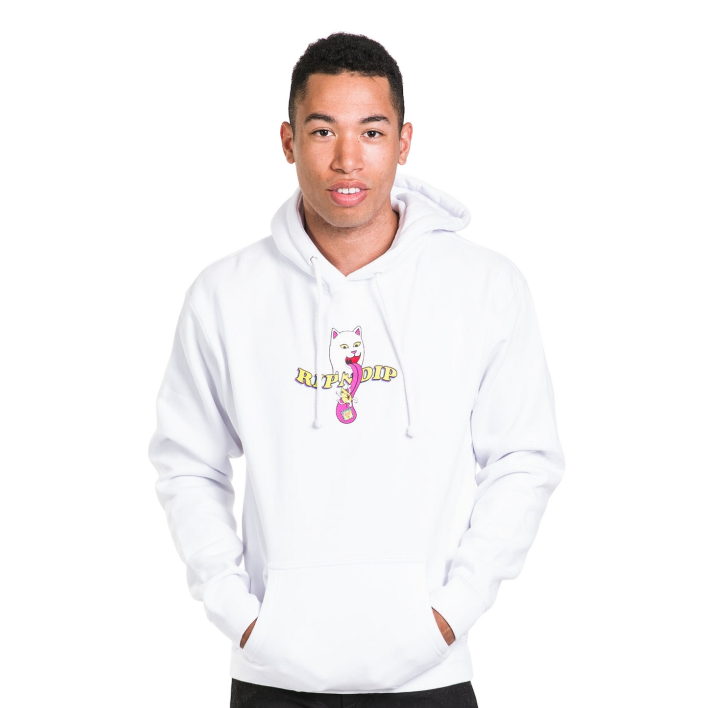 RIPNDIP Micro Nerm Hoodie White